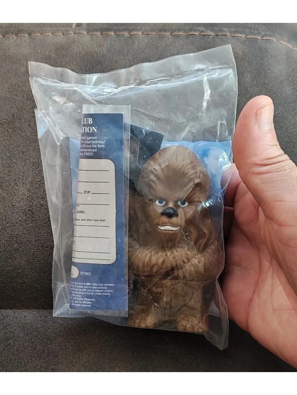 2005 Burger King Star Wars: The Complete Saga Kids Meal Chewbacca Toy New